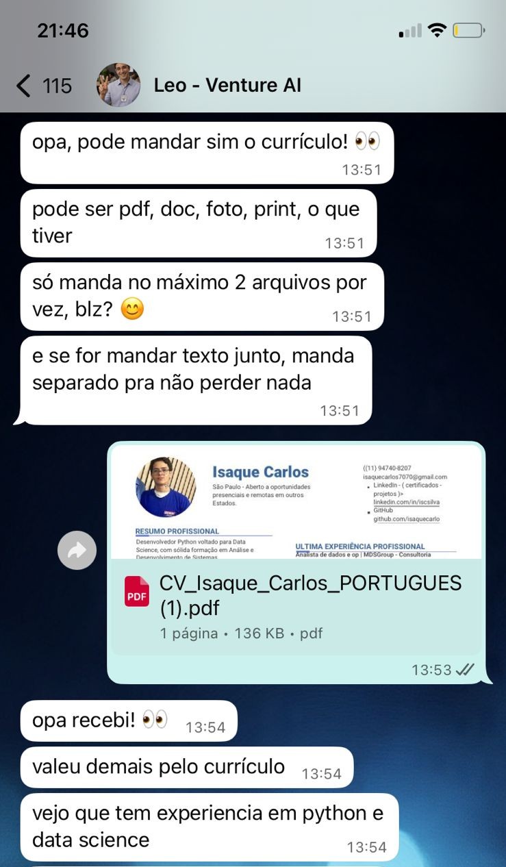 Conversa candidato — memória persistente
